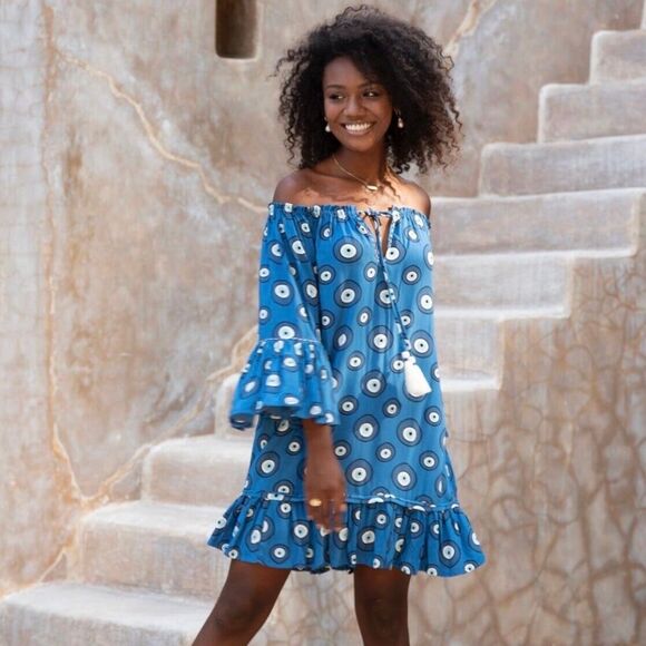 Skemo Dresses & Skirts - Skemo Beach Evil Eye Theodora Dress